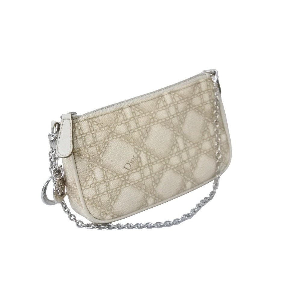 Christian Dior Handbag Pouch Beige Tan - Picture 3 of 10